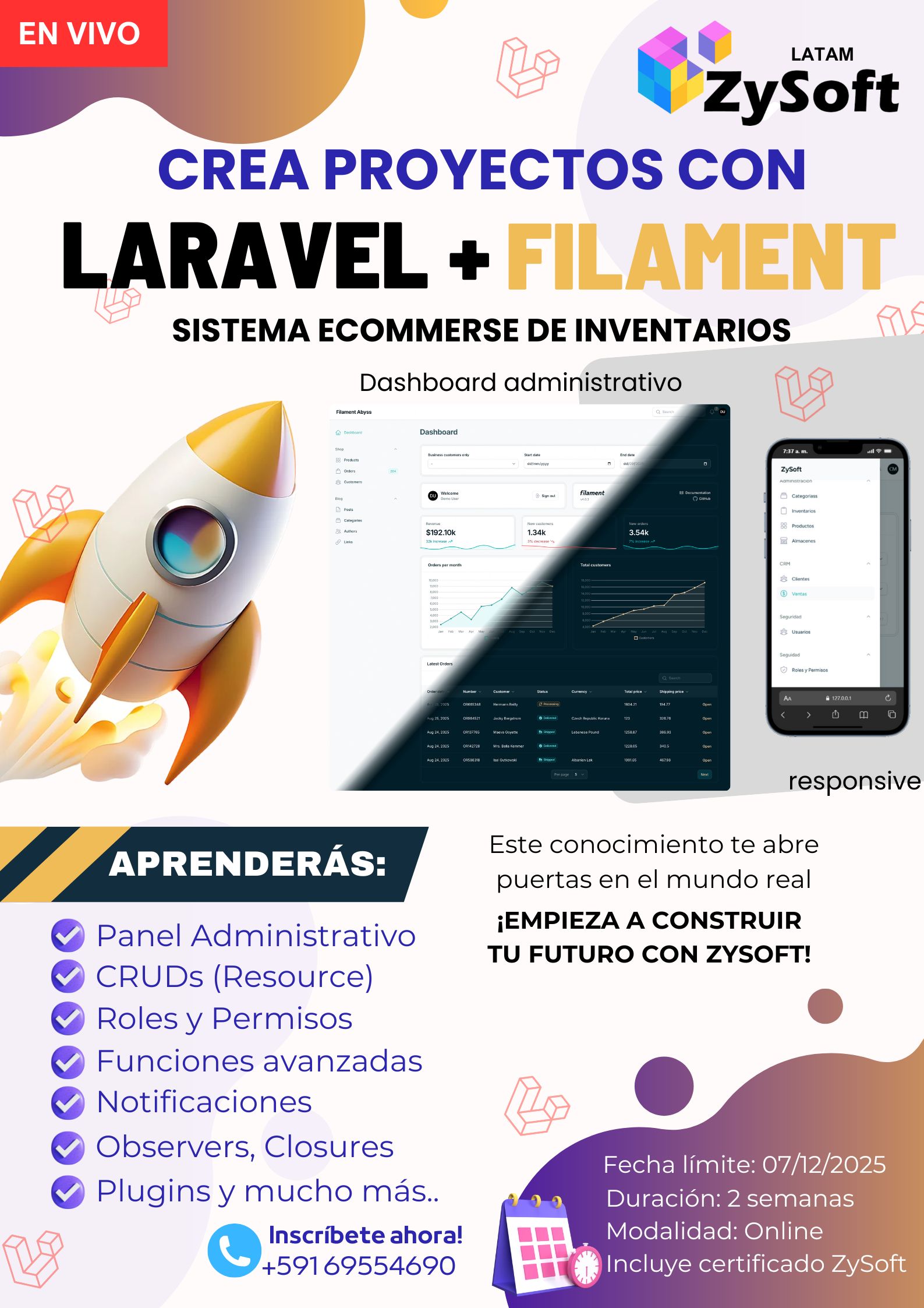 CURSO FULLSTACK CON LARAVEL 12 Y FILAMENT 🚀